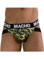 Macho MX28MA - Jockstrap in Lycra con Fantasia Mimetica Verde Taglia M