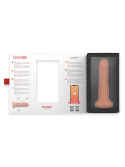Oninder - Large Bogotà Vibrator Dildo 9 Speeds Natural 22 Cm -O- 4.5 Cm - Free App