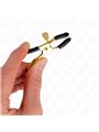 Kink - Morsetti a Vite per Capezzoli Colore Oro 6 Cm