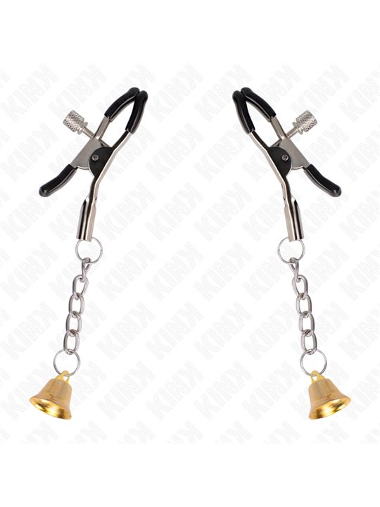 Kink - Gold Bell Pendant Nipple Clamps 6 Cm