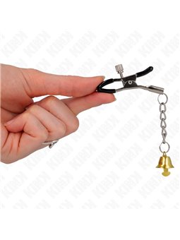 Kink - Gold Bell Pendant Nipple Clamps 6 Cm
