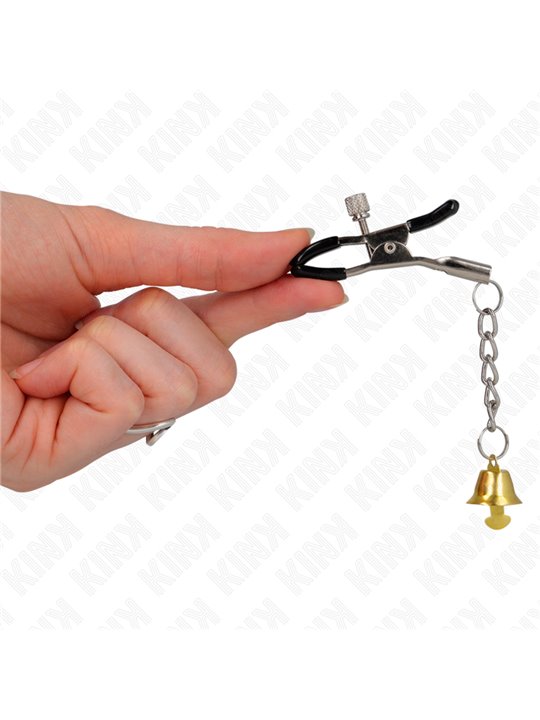 Kink - Gold Bell Pendant Nipple Clamps 6 Cm
