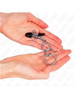 Kink - 3 O-Ring Nipple Clamp 6 Cm