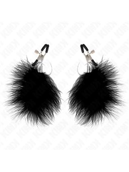 Kink - Feather Nipple Clamp Black 7 Cm