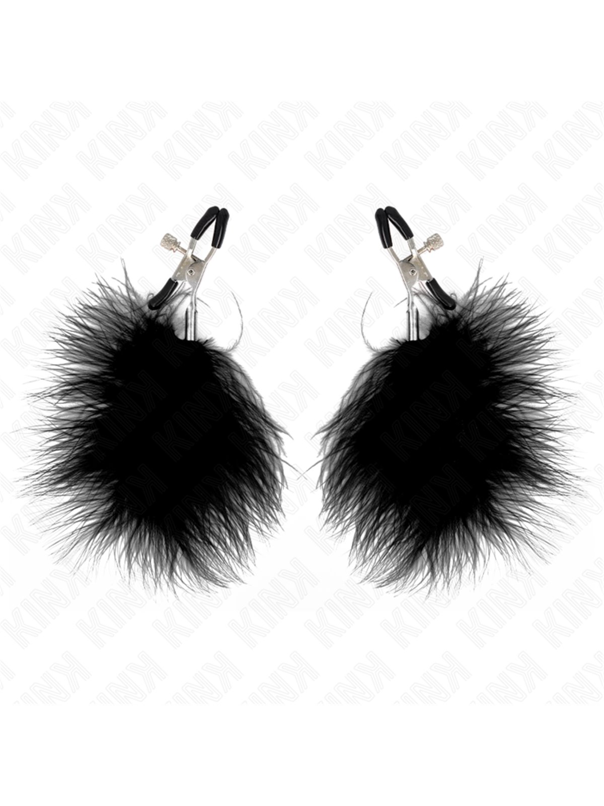 Kink - Feather Nipple Clamp Black 7 Cm