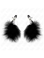 Kink - Feather Nipple Clamp Black 7 Cm