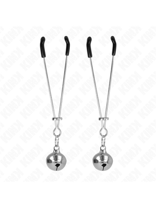 Kink - Thin Bell Nipple Clamps Silver 7 Cm