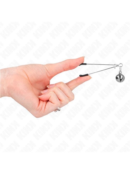 Kink - Thin Bell Nipple Clamps Silver 7 Cm