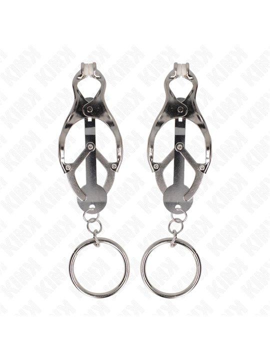 Kink - Pinze per Capezzoli con Anello Colore Argento