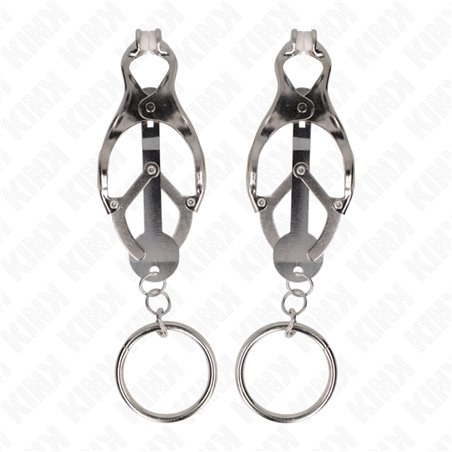 Kink - Pinze per Capezzoli con Anello Colore Argento