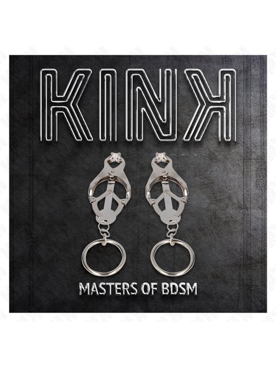Kink - Pinze per Capezzoli con Anello Colore Argento
