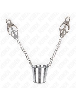 Kink - Nipple Clamps With A Bucket Silver