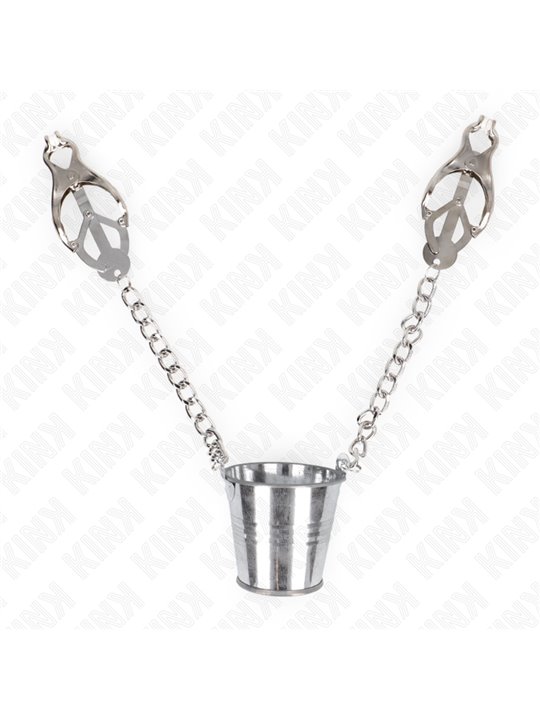 Kink - Nipple Clamps With A Bucket Silver