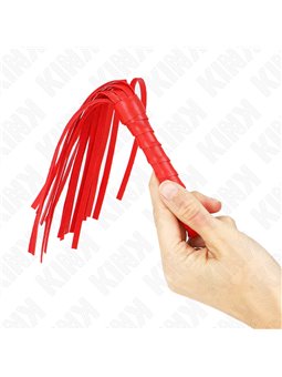 Kink - Mini Frusta in Pelle Vegana Rossa 28 Cm