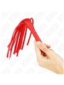 Kink - Mini Frusta in Pelle Vegana Rossa 28 Cm