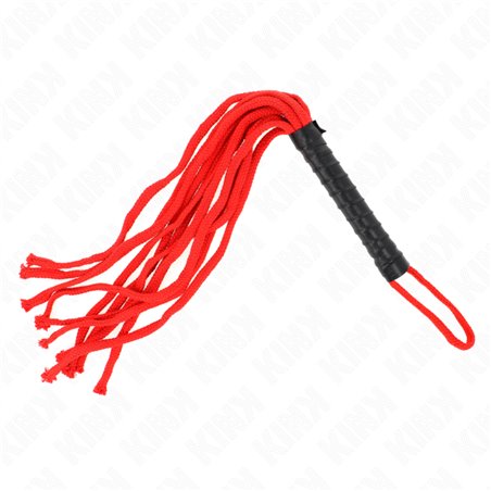 Kink - Frusta in Corda Rossa 56 Cm