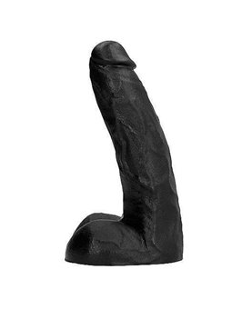 All Black - Pene Realistico in Silicone con Testicoli e Ventosa 22 CM