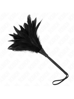 Kink - Frusta in Silicone Nero a Forma di Rosa 45 Cm