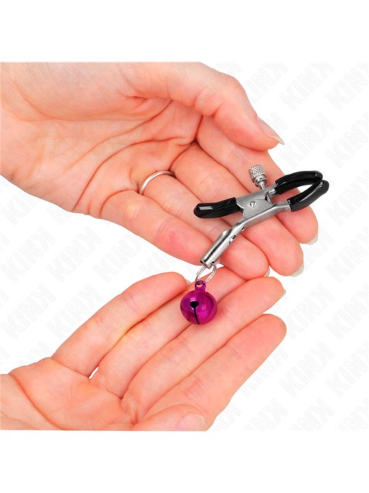 Kink - Purple Single Bell Nipple Clamp 6 Cm