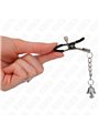 Kink - Silver Bell Pendant Nipple Clamps 6 Cm