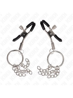 Kink - O Ring Nipple Clamp And Little Chain Silver 6 Cm