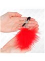 Kink - Feather Nipple Clamp Red 7 Cm