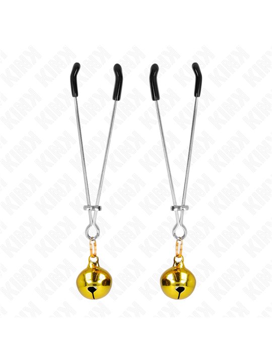 Kink - Thin Bell Nipple Clamps Gold 7 Cm