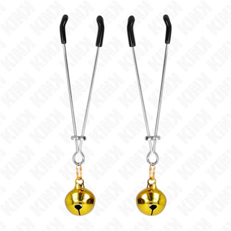 Kink - Thin Bell Nipple Clamps Gold 7 Cm