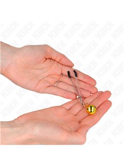 Kink - Thin Bell Nipple Clamps Gold 7 Cm