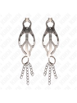 Kink - Pinze per Capezzoli Stile Giapponese con Catenine Argentate
