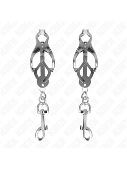 Kink - Pinze per Capezzoli Stile Giapponese con Moschettone Argento