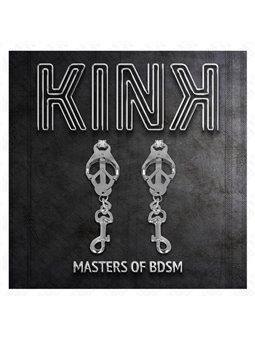 Kink - Japanese Clover Nipple Clamps With Hooks Silver