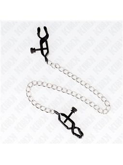 Kink - Flat Chain Nipple Clamps Silver 30 Cm