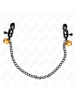 Kink - Flat Chain Nipple Clamps And Bell Silver 30 Cm