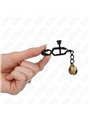 Kink - Bell Jaw Style Nipple Clamps Black 7 Cm