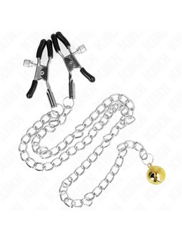Kink - Chain Nipple Clamps With Bell 30 Cm