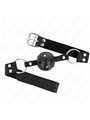 Kink - Breathable Ball 4 Cm Gag With Double Rivet Model 1 Black 62.5 X 2.5 Cm Adjustable 42-58 Cm