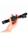 Kink - Bavaglio con Palla Traspirante 4 Cm Nero con Doppio Rivetto