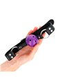 Kink - Breathable Ball 4 Cm Gag With Double Rivet Purple 62.5 X 2.5 Cm Adjustable 42-58 Cm