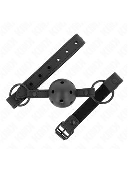 Kink - Bavaglio con Palla Traspirante in Neoprene 4,5 Cm Nero