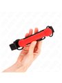 Kink - Bone Gag With Leatherette Strap Red Adjustable 41-57 Cm