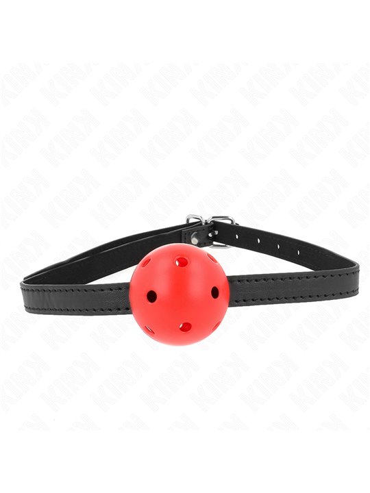 Kink Simplicity - Bavaglio con Palla Traspirante 4,5 Cm Rosso