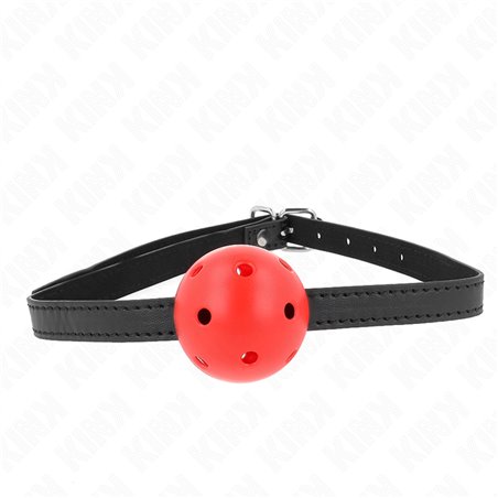 Kink Simplicity - Bavaglio con Palla Traspirante 4,5 Cm Rosso