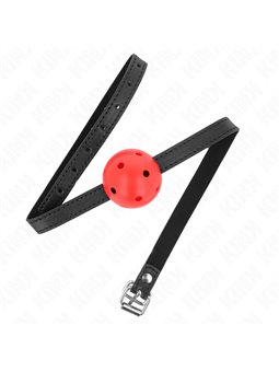 Kink Simplicity - Bavaglio con Palla Traspirante 4,5 Cm Rosso