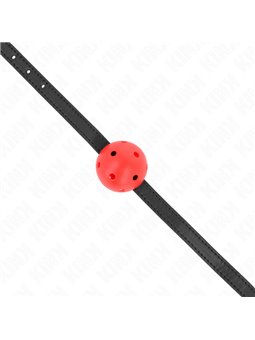 Kink - Simplicity Red Breathable 4.5 Cm Ball Gag 62 X 1.5 Cm