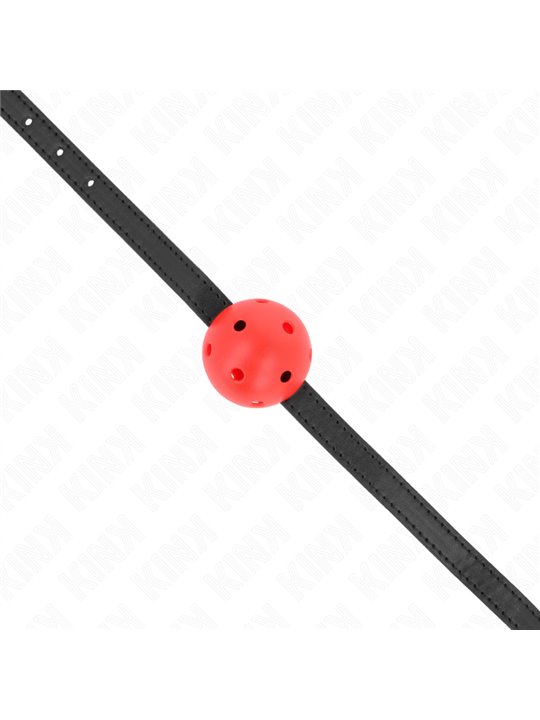 Kink Simplicity - Bavaglio con Palla Traspirante 4,5 Cm Rosso