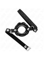 Kink - Bavaglio in Pelle Vegana Nera con Bocca 8 Cm Nera