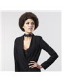 Bijoux Indiscrets - Collare in Pelle Vegana Nera con Guinzaglio in Metallo