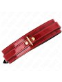 Kink - Wine Red Adjustable Necklace With Golden Details 29-42.5 Cm X 4 Cm