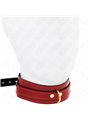 Kink - Wine Red Adjustable Necklace With Golden Details 29-42.5 Cm X 4 Cm